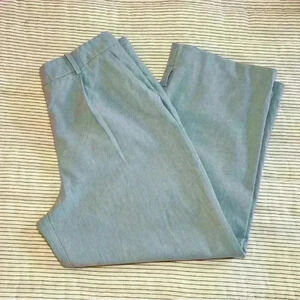 Zara Wide Leg Cropped Cotton Pants